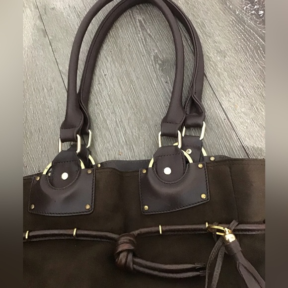 Gucci Suede Leather Bag W/ Attached Pouch - Picture 11 of 16